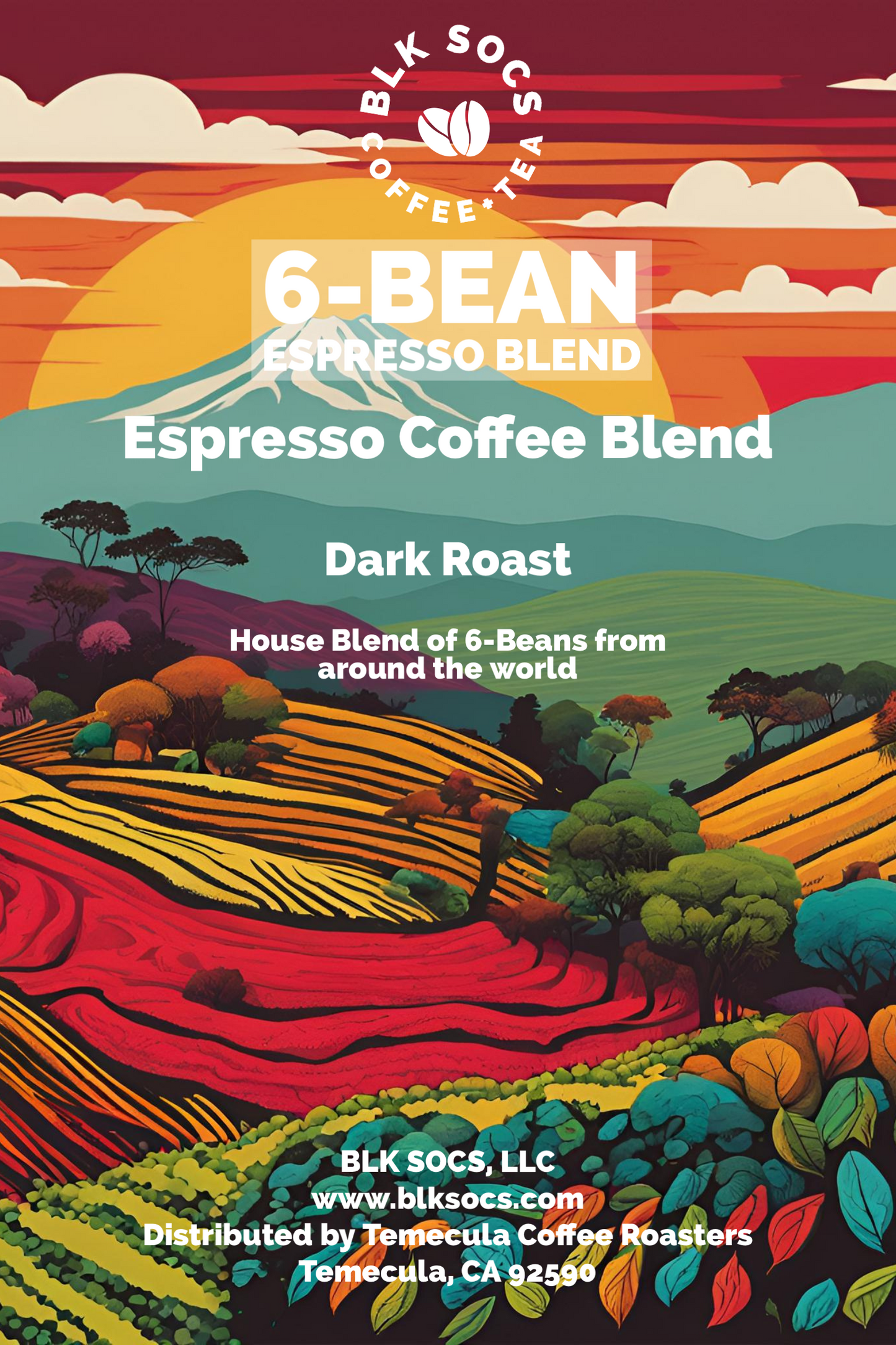 BLK SOCS 6-Bean Blend - 2OZ_42CT FRAC PACK CASE