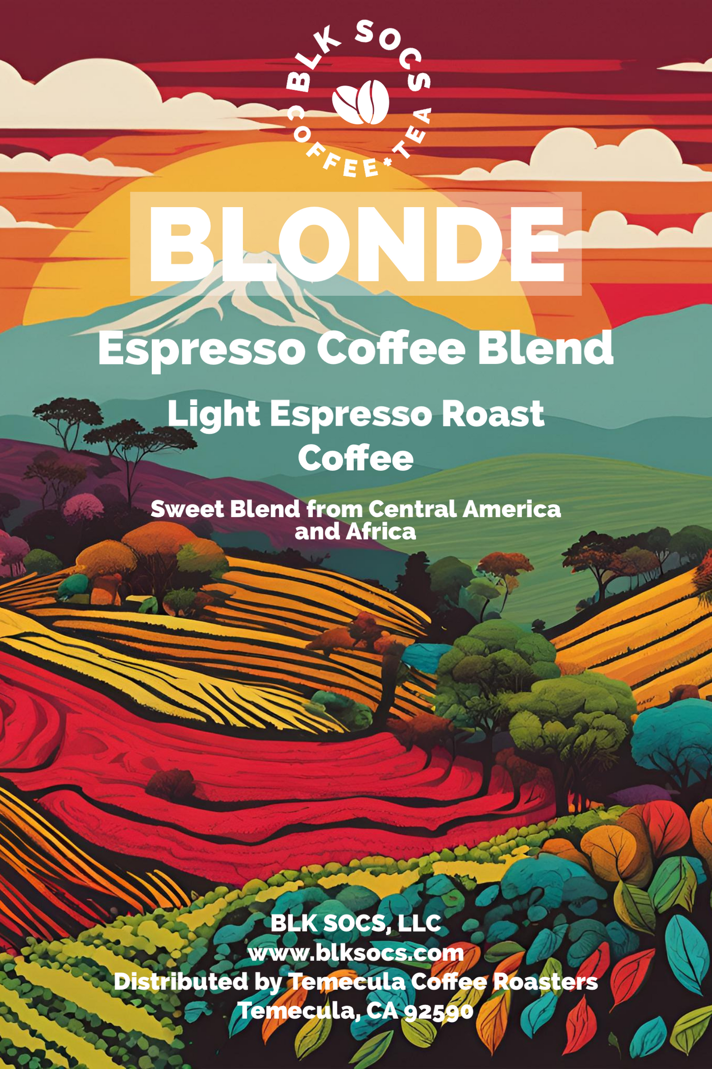 BLK SOCS Blonde Expresso Coffee Blend - 2OZ_42CT FRAC PACK CASE