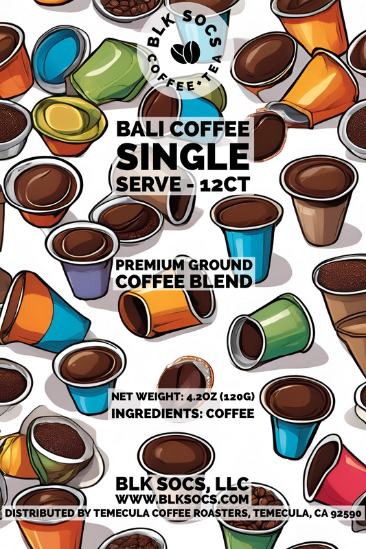 BLK SOCS Bali Coffee Pods - 12ct