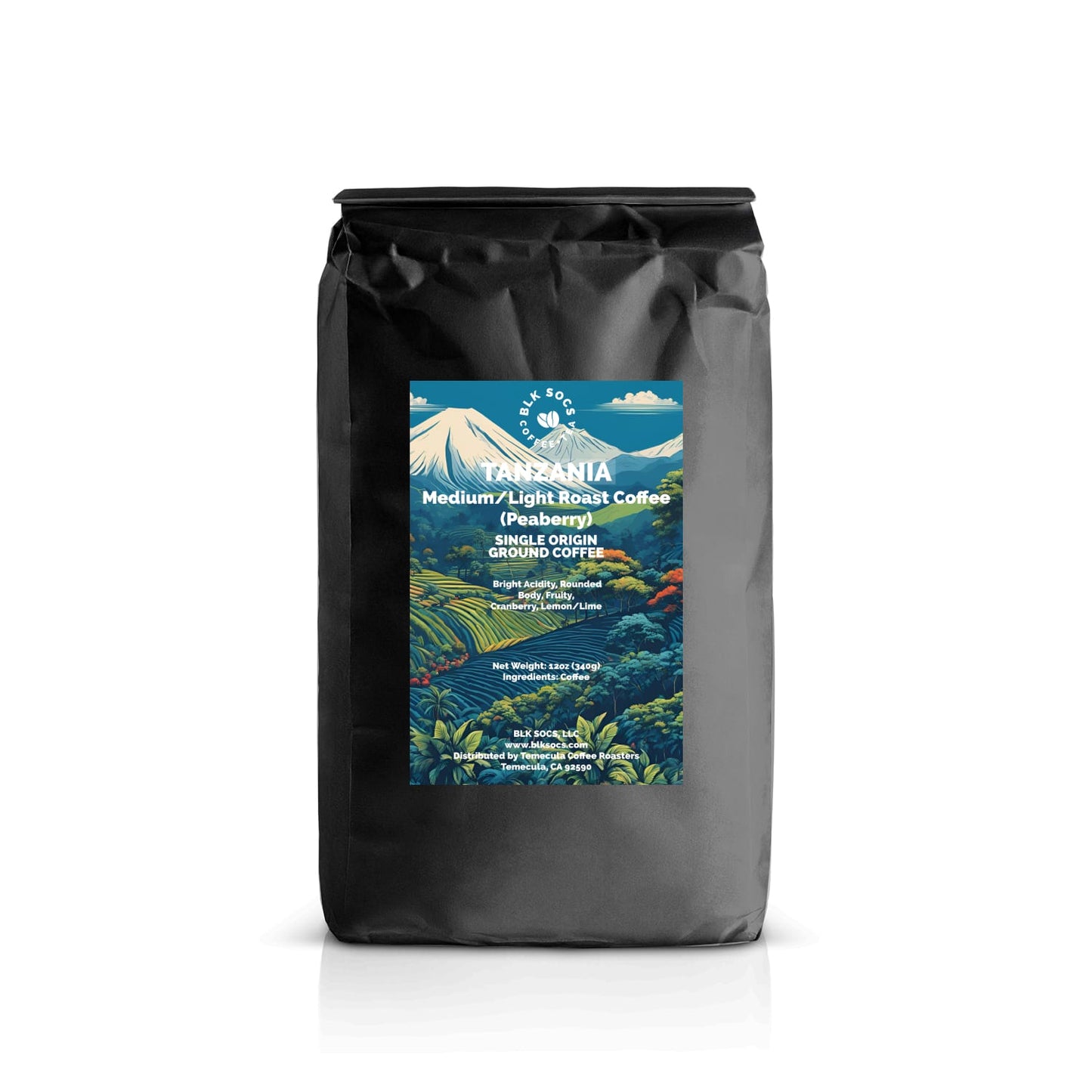 BLK SOCS Tanzania - Ground 12oz