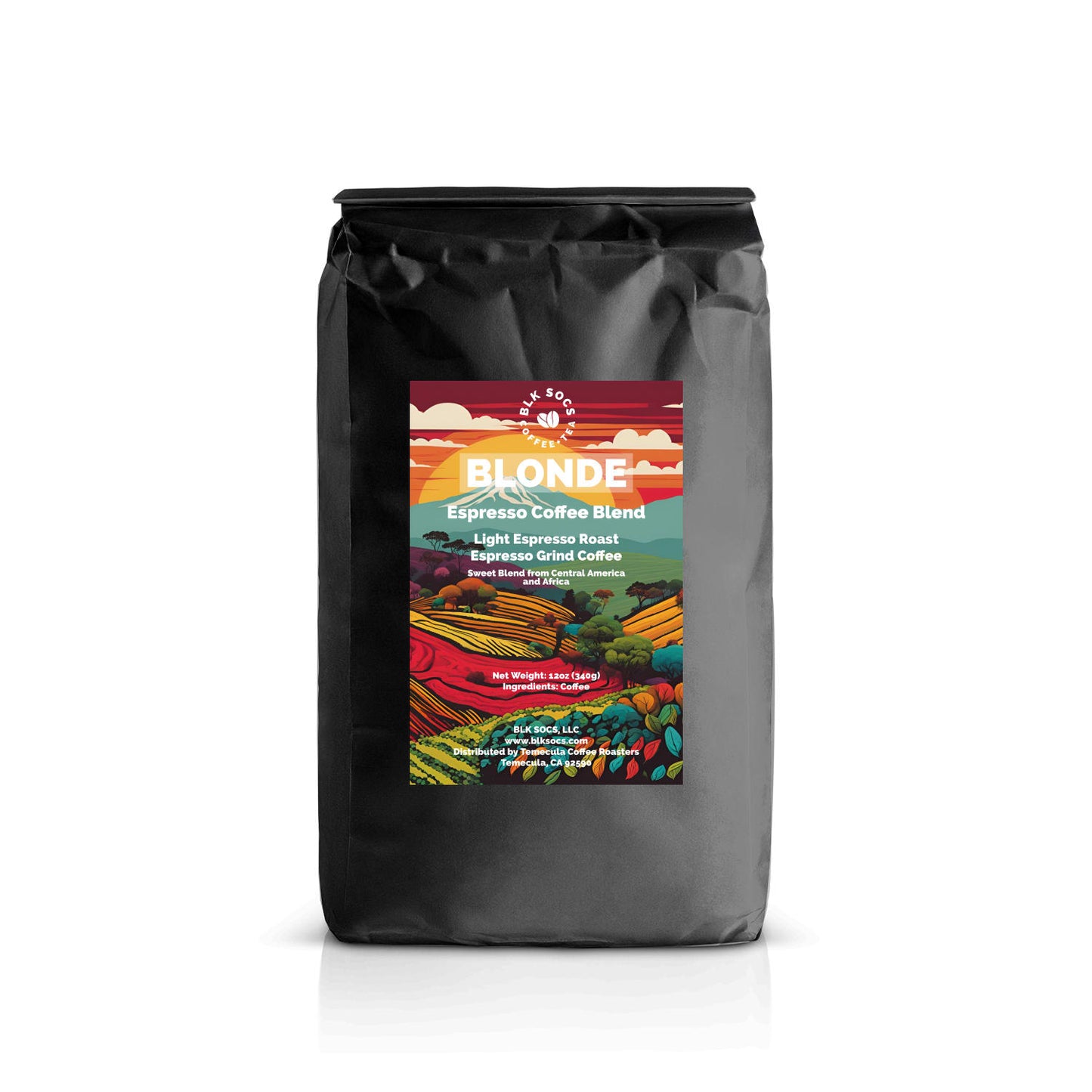 BLK SOCS Blonde Espresso Blend - Espresso Grind 12oz